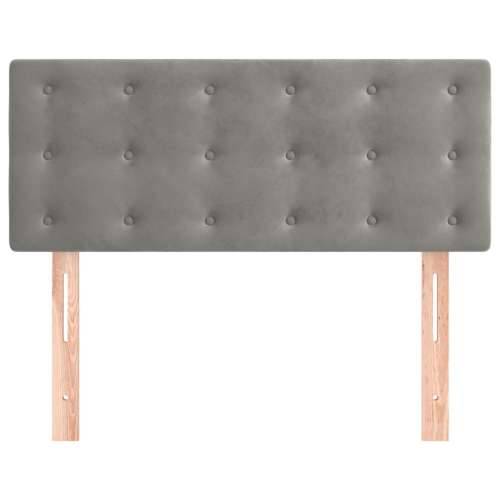 Uzglavlje svjetlosivo 90x5x78/88 cm baršunasto - Svjetlosiva 90 cm 1 Nisko Cijena