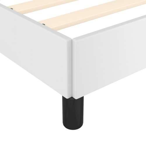 Okvir za krevet s uzglavljem bijeli 80 x 200 cm od umjetne kože - Bijela 80 x 200 cm Obično s čavlima Cijena
