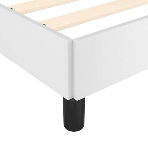 Okvir za krevet s uzglavljem bijela 90x200 cm od umjetne kože - Bijela 90 x 200 cm Obično s čavlima Cijena