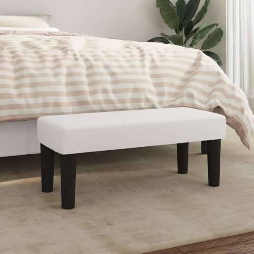 Klupa bijela 70 x 30 x 30 cm od umjetne kože - Bijela 70 x 30 x 30 cm Cijena