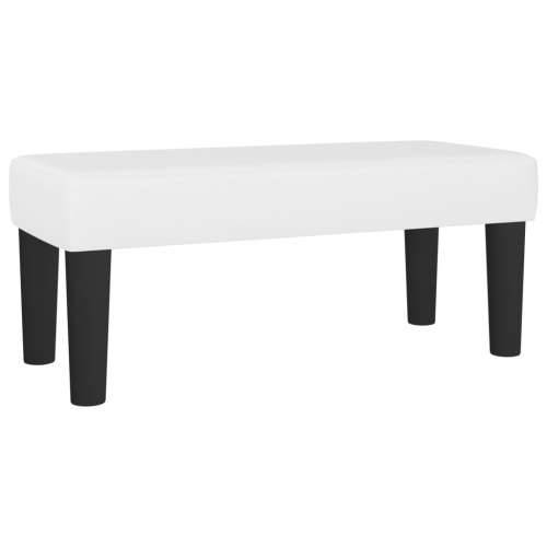 Klupa bijela 70 x 30 x 30 cm od umjetne kože - Bijela 70 x 30 x 30 cm Cijena