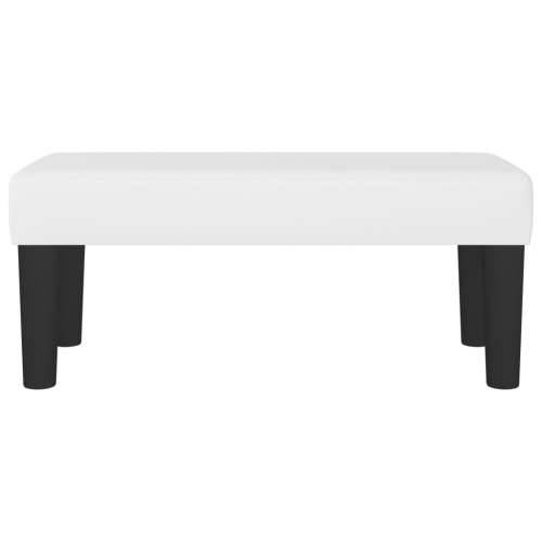 Klupa bijela 70 x 30 x 30 cm od umjetne kože - Bijela 70 x 30 x 30 cm Cijena