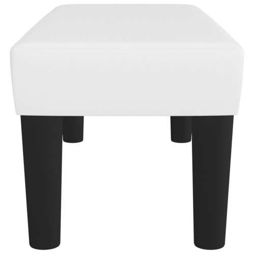 Klupa bijela 70 x 30 x 30 cm od umjetne kože - Bijela 70 x 30 x 30 cm Cijena