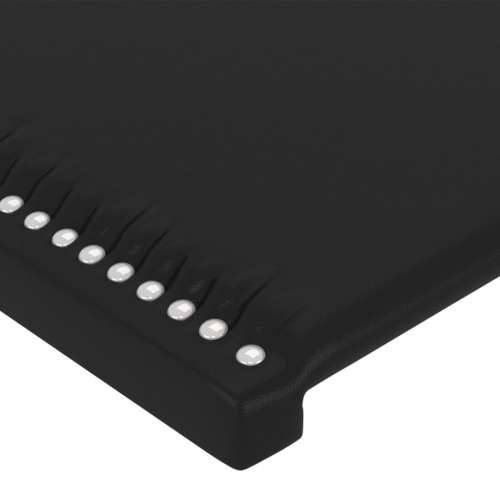 Okvir za krevet s uzglavljem crni 160x200 cm od umjetne kože - Crna 160 x 200 cm Obično s čavlima Cijena