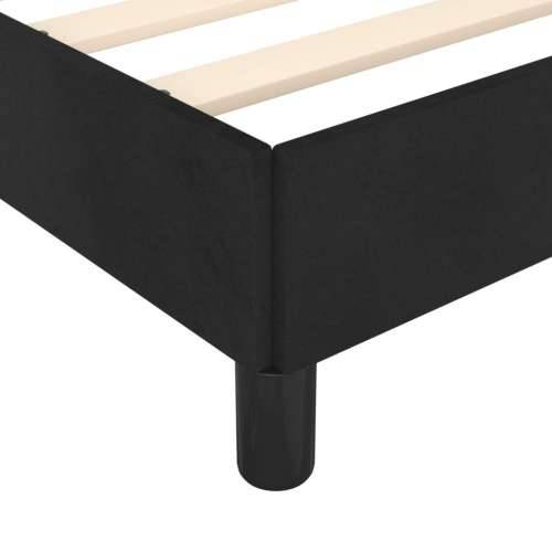 Okvir za krevet s uzglavljem crni 90x190 cm baršunasti - Crna 90 x 190 cm gumbi Cijena