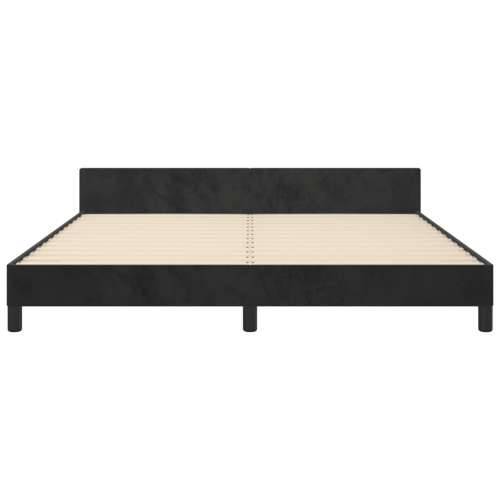 Okvir za krevet s uzglavljem crni 180x200 cm baršunasti - Crna 180 x 200 cm gumbi Cijena