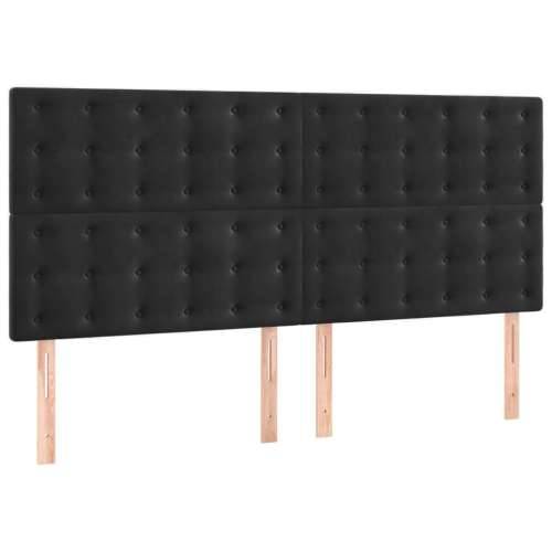 Okvir za krevet s uzglavljem crni 180x200 cm baršunasti - Crna 180 x 200 cm gumbi Cijena