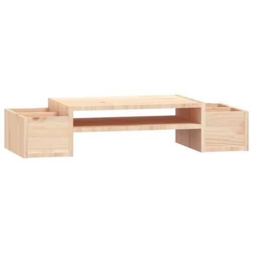 Stalak za monitor 70 x 27,5 x 15 cm od masivne borovine - Prirodna 70 x 27.5 x 15 cm Cijena