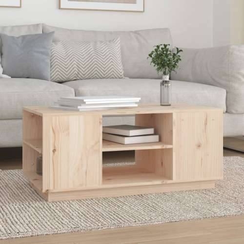 Stolić za kavu 90 x 49 x 40,5 cm od masivne borovine - Prirodna 1 Cijena