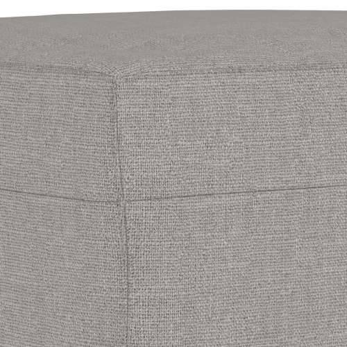 Tabure svjetlosivi 60 x 50 x 41 cm od tkanine - Svjetlosiva 60 x 50 x 41 cm 1 Cijena