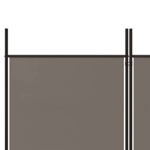 Sobna pregrada s 3 panela antracit 150 x 200 cm od tkanine Cijena