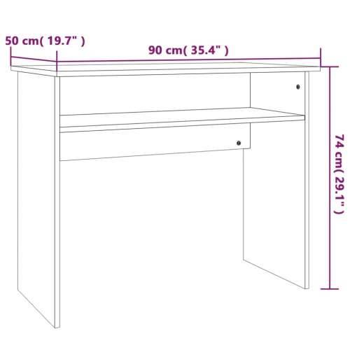 Radni stol boja smeđeg hrasta 90 x 50 x 74 cm konstruirano drvo Cijena