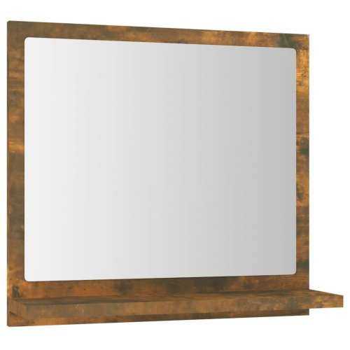 Kupaonsko ogledalo boja dimljenog hrasta 40x10,5x37 cm drveno Cijena