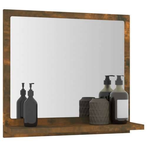 Kupaonsko ogledalo boja dimljenog hrasta 40x10,5x37 cm drveno Cijena