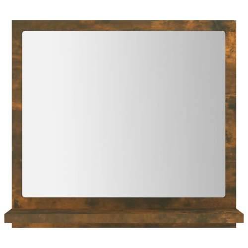 Kupaonsko ogledalo boja dimljenog hrasta 40x10,5x37 cm drveno - Dimljeni hrast 40 x 10.5 x 37 cm 1 Cijena