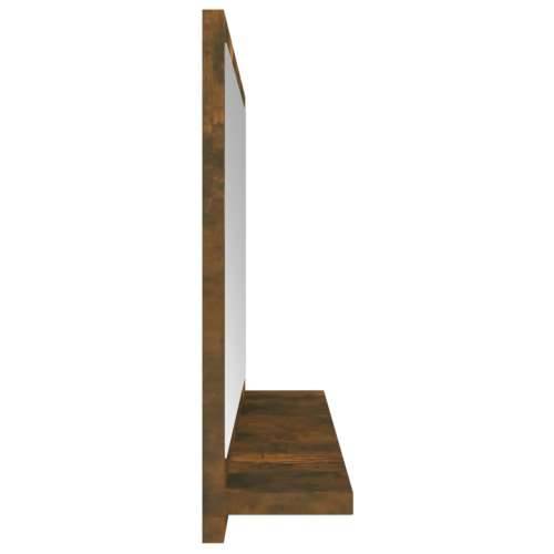 Kupaonsko ogledalo boja dimljenog hrasta 40x10,5x37 cm drveno - Dimljeni hrast 40 x 10.5 x 37 cm 1 Cijena