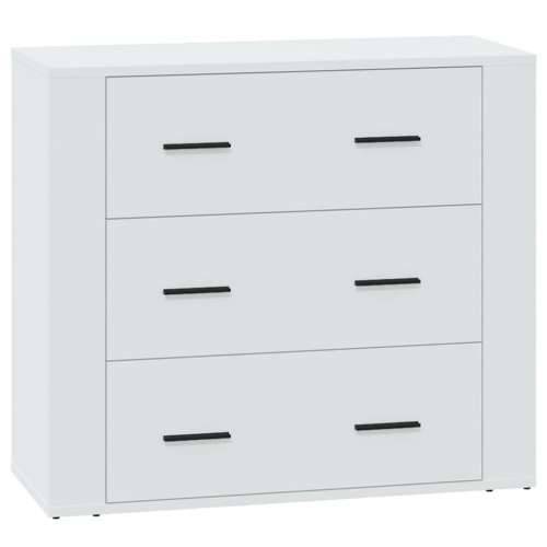 Komoda bijela 80 x 33 x 70 cm od konstruiranog drva - Bijela 1 Cijena