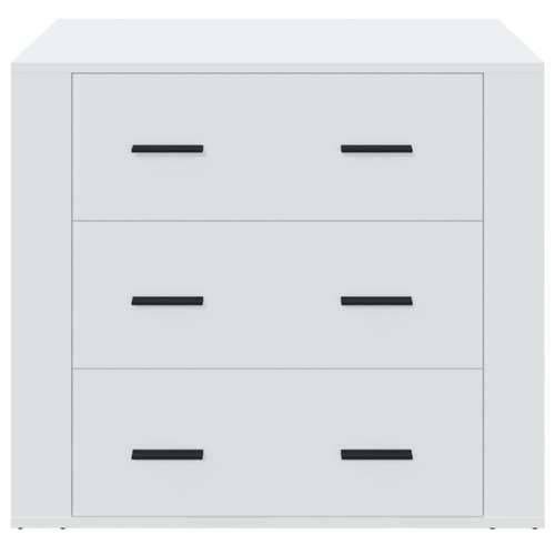 Komoda bijela 80 x 33 x 70 cm od konstruiranog drva - Bijela 1 Cijena