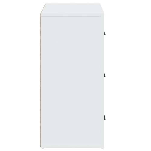 Komoda bijela 80 x 33 x 70 cm od konstruiranog drva - Bijela 1 Cijena