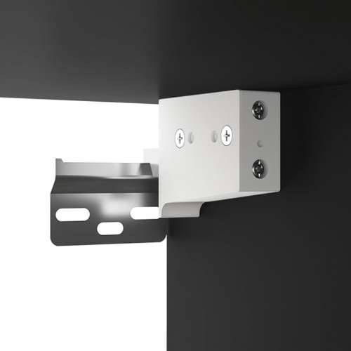 Komoda crna 80 x 33 x 70 cm od konstruiranog drva - Crna 1 Cijena