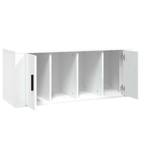 TV ormarić bijeli 100 x 35 x 40 cm od konstruiranog drva - Bijela 1 Cijena