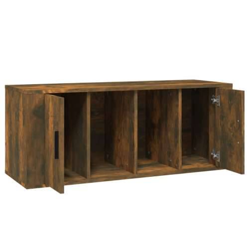TV ormarić boja dimljenog hrasta 100x35x40 cm konstruirano drvo - Dimljeni hrast 1 Cijena