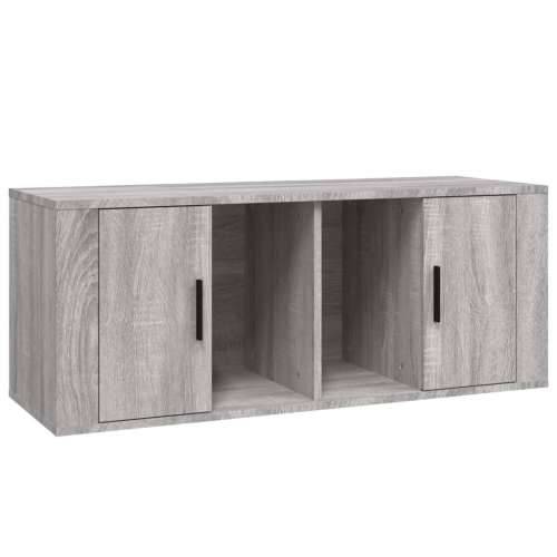 TV ormarić boja hrasta sonome 100x35x40 cm konstruirano drvo - Sivi hrast sonoma 1 Cijena