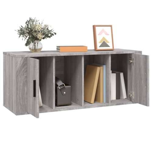 TV ormarić boja hrasta sonome 100x35x40 cm konstruirano drvo - Sivi hrast sonoma 1 Cijena