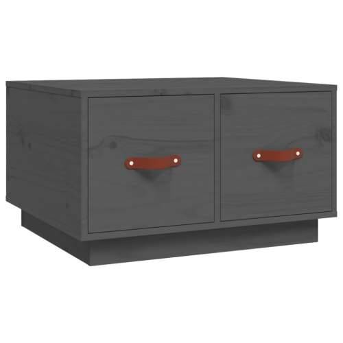 Stolić za kavu sivi 60 x 53 x 35 cm od masivne borovine - Siva 1 Cijena
