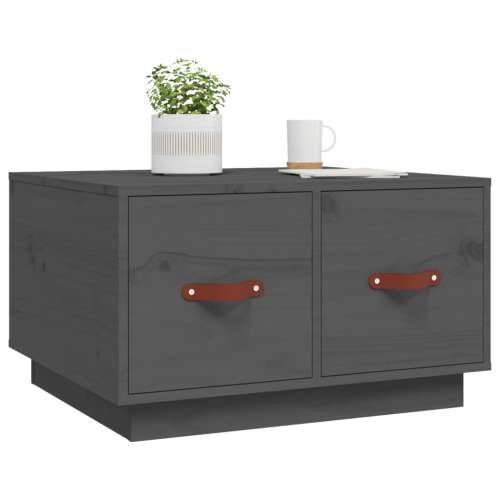 Stolić za kavu sivi 60 x 53 x 35 cm od masivne borovine - Siva 1 Cijena