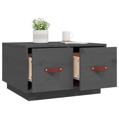 Stolić za kavu sivi 60 x 53 x 35 cm od masivne borovine - Siva 1 Cijena