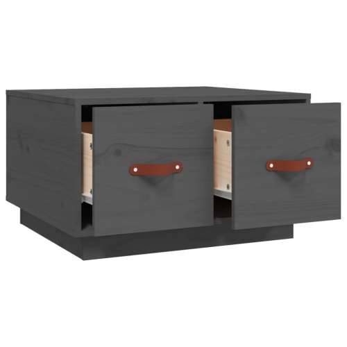 Stolić za kavu sivi 60 x 53 x 35 cm od masivne borovine - Siva 1 Cijena