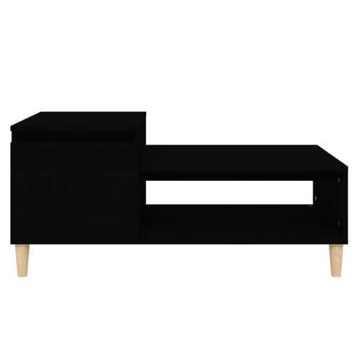 Stolić za kavu crni 100 x 50 x 45 cm od konstruiranog drva - Crna 1 Cijena