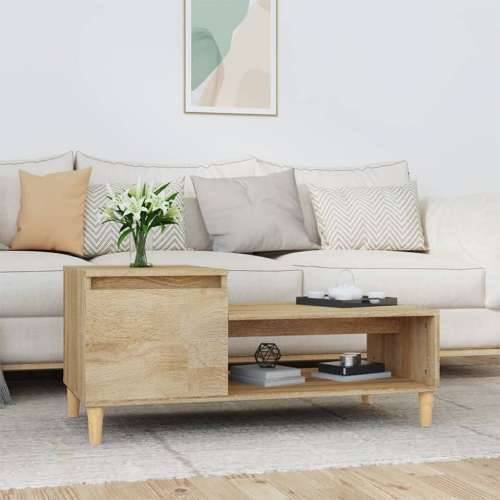 Stolić za kavu boja hrasta 100 x 50 x 45 cm konstruirano drvo - sonoma hrast 1 Cijena