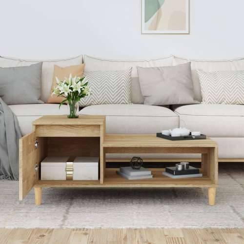 Stolić za kavu boja hrasta 100 x 50 x 45 cm konstruirano drvo - sonoma hrast 1 Cijena