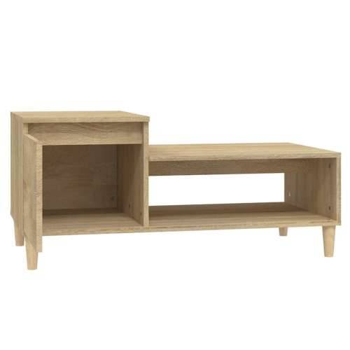 Stolić za kavu boja hrasta 100 x 50 x 45 cm konstruirano drvo - sonoma hrast 1 Cijena