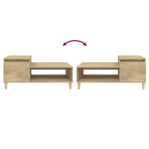 Stolić za kavu boja hrasta 100 x 50 x 45 cm konstruirano drvo - sonoma hrast 1 Cijena