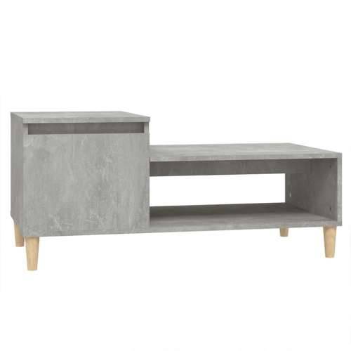 Stolić za kavu boja betona 100x50x45 cm od konstruiranog drva - Beton siva 1 Cijena