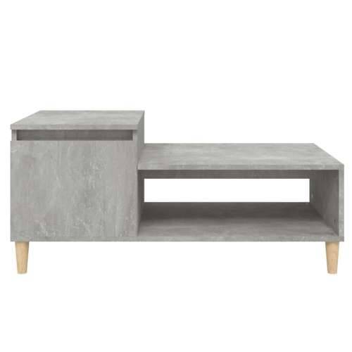 Stolić za kavu boja betona 100x50x45 cm od konstruiranog drva - Beton siva 1 Cijena