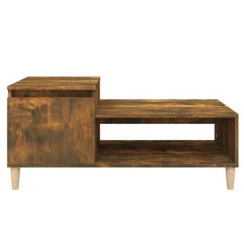 Stolić za kavu boja hrasta 100x50x45 cm konstruirano drvo - Dimljeni hrast 1 Cijena