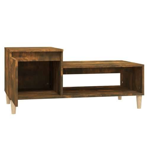 Stolić za kavu boja hrasta 100x50x45 cm konstruirano drvo - Dimljeni hrast 1 Cijena
