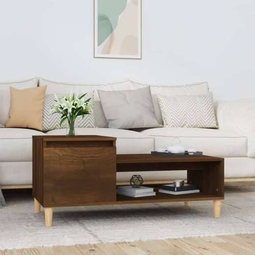 Stolić za kavu boja hrasta 100 x 50 x 45 cm konstruirano drvo - Smeđi hrast 1 Cijena