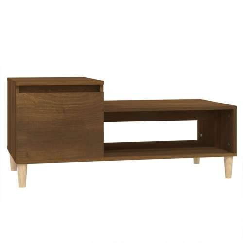 Stolić za kavu boja hrasta 100 x 50 x 45 cm konstruirano drvo - Smeđi hrast 1 Cijena