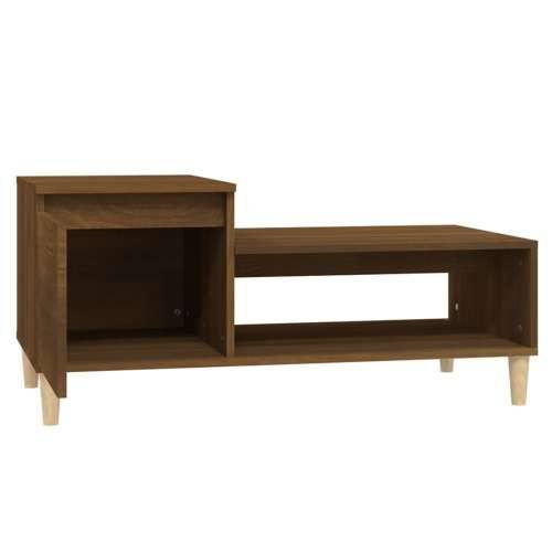 Stolić za kavu boja hrasta 100 x 50 x 45 cm konstruirano drvo - Smeđi hrast 1 Cijena