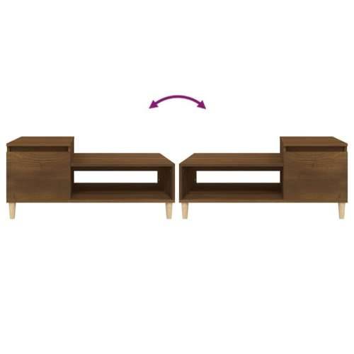Stolić za kavu boja hrasta 100 x 50 x 45 cm konstruirano drvo - Smeđi hrast 1 Cijena
