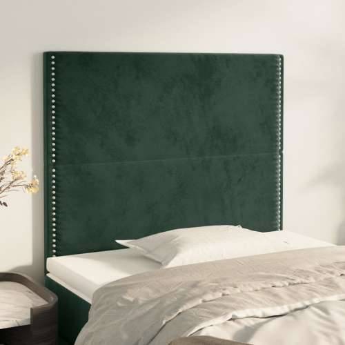 Uzglavlja 2 kom tamnozelena 80x5x78/88 cm baršunasta - Tamnozelena 80 cm 1 Visoko Cijena