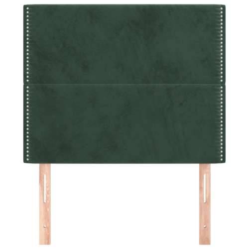 Uzglavlja 2 kom tamnozelena 80x5x78/88 cm baršunasta - Tamnozelena 80 cm 1 Visoko Cijena