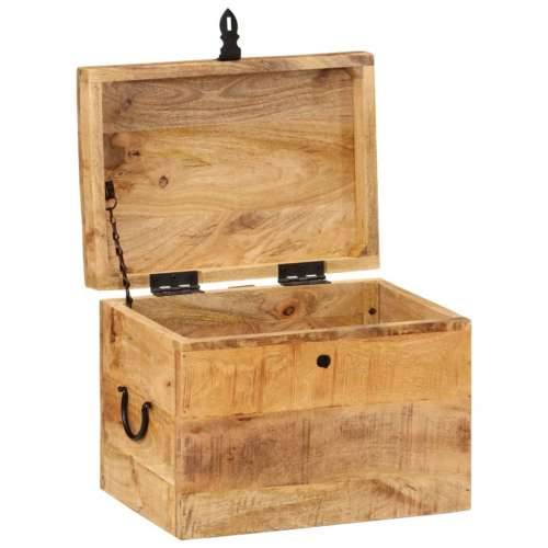 Kutija za pohranu 39 x 28 x 31 cm od masivnog drva manga - 1 masivno drvo manga Cijena