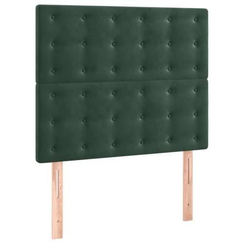 Uzglavlja 2 kom tamnozelena 100x5x78/88 cm baršunasta - Tamnozelena 100 cm 1 Visoko Cijena