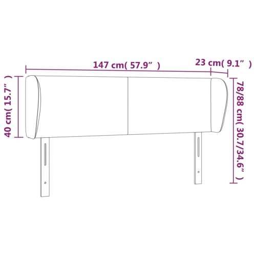 Uzglavlje s ušima tamnozeleno 147x23x78/88 cm baršunasto - Tamnozelena 147 x 23 x 78/88 cm 1 Cijena